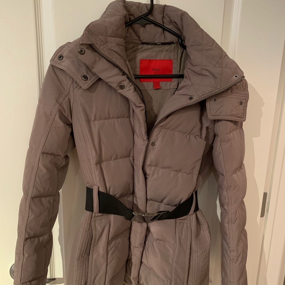 MING down-filled coat.
